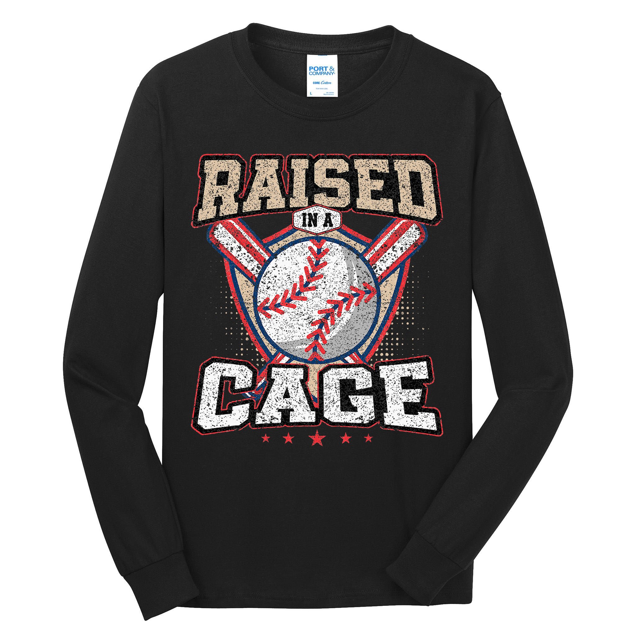 Raised In A Cage Tall Long Sleeve T-Shirt