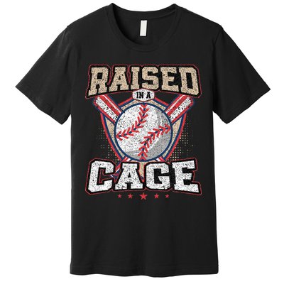 Raised In A Cage Premium T-Shirt