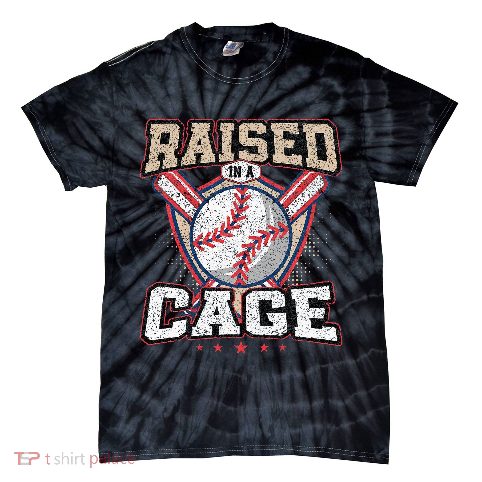 Raised In A Cage Tie-Dye T-Shirt