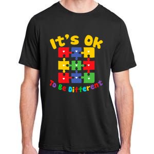 Retro IN APRIL WE WEAR BLUE Puzzle Autism Awareness Month Adult ChromaSoft Performance T-Shirt