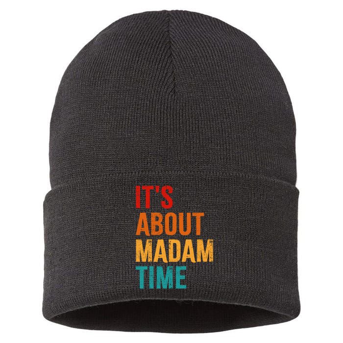 Retro ItS About Madam Time Sustainable Knit Beanie