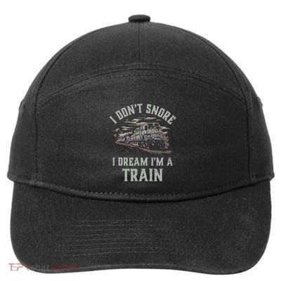 Railroad IM A Train Locomotive Engineer Steam Train Model 7-Panel Snapback Hat
