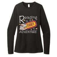 Reading Is A Ticket To Adventure Reading Womens CVC Long Sleeve Shirt