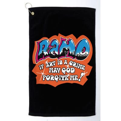 Ramo If Art Is A Crime May God Forgive Me Golf Towel