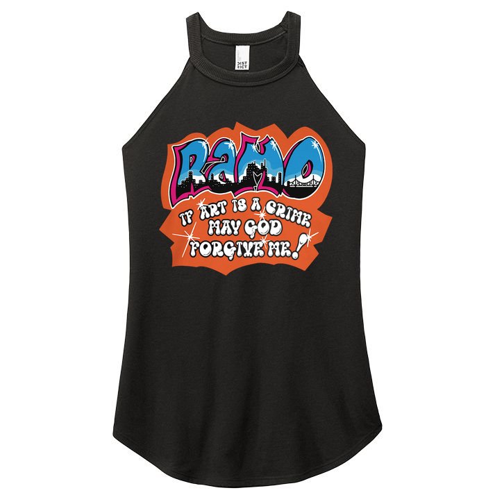 Ramo If Art Is A Crime May God Forgive Me Women's Perfect Tri Rocker Tank