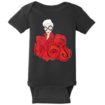 Rip Iris Apfel 1921 2024 Baby Bodysuit