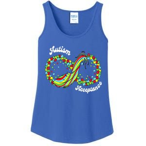 Red Instead Autism Autismacceptance Gift Ladies Essential Tank