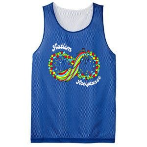 Red Instead Autism Autismacceptance Gift Mesh Reversible Basketball Jersey Tank