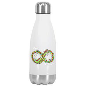 Red Instead Autism Autismacceptance Gift Stainless Steel Insulated Water Bottle