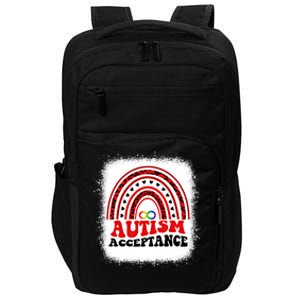 Red Instead Autism Awareness Acceptance Education Teacher Gift Impact Tech Backpack