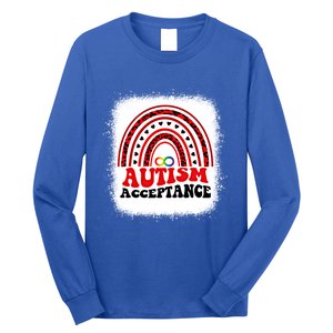 Red Instead Autism Awareness Acceptance Education Teacher Gift Long Sleeve Shirt