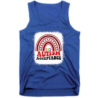 Red Instead Autism Awareness Acceptance Education Teacher Gift Tank Top