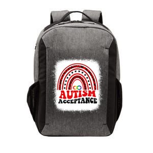 Red Instead Autism Awareness Acceptance Education Teacher Gift Vector Backpack