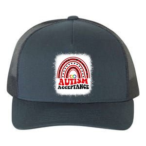 Red Instead Autism Awareness Acceptance Education Teacher Gift Yupoong Adult 5-Panel Trucker Hat