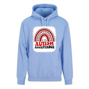 Red Instead Autism Awareness Acceptance Education Teacher Gift Unisex Surf Hoodie