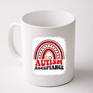 Red Instead Autism Awareness Acceptance Education Teacher Gift Coffee Mug