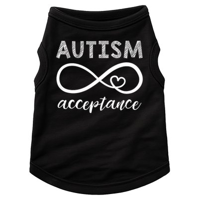 Red Instead Autism Acceptance Of Autism Doggie Tank