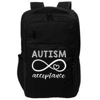 Red Instead Autism Acceptance Of Autism Impact Tech Backpack