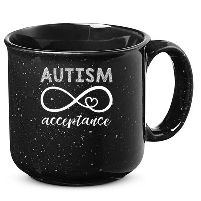 Red Instead Autism Acceptance Of Autism 15oz Campfire Ceramic Mug