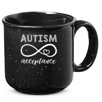 Red Instead Autism Acceptance Of Autism 15oz Campfire Ceramic Mug