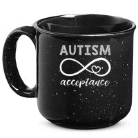 Red Instead Autism Acceptance Of Autism 15oz Campfire Ceramic Mug
