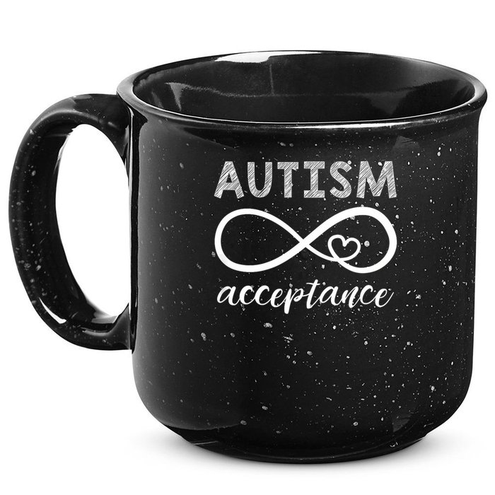 Red Instead Autism Acceptance Of Autism 15oz Campfire Ceramic Mug