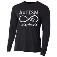 Red Instead Autism Acceptance Of Autism Cooling Performance Long Sleeve Crew