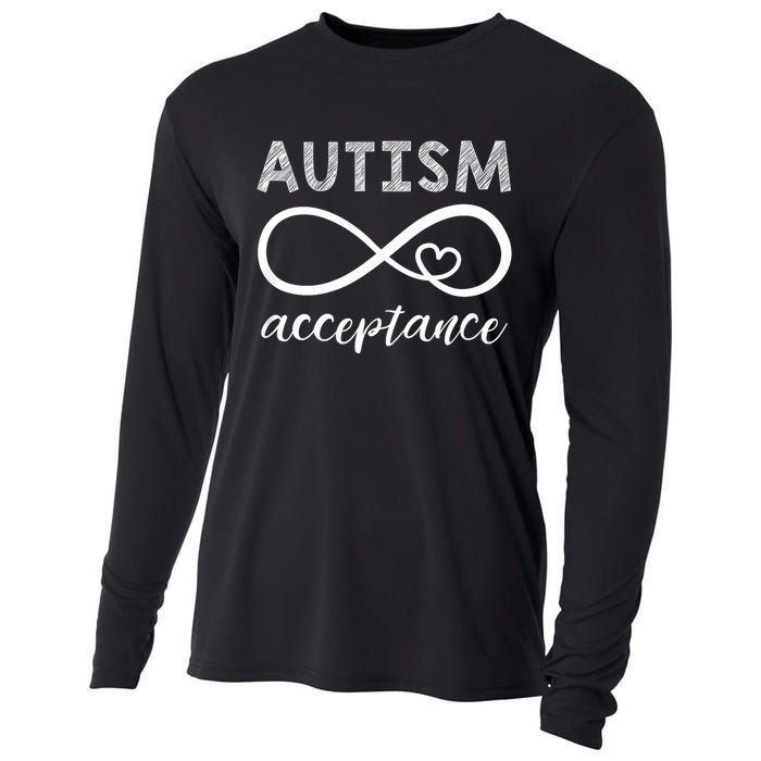 Red Instead Autism Acceptance Of Autism Cooling Performance Long Sleeve Crew