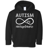 Red Instead Autism Acceptance Of Autism Toddler Hoodie