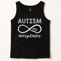 Red Instead Autism Acceptance Of Autism Tank Top