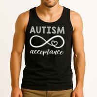 Red Instead Autism Acceptance Of Autism Tank Top