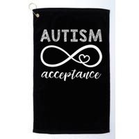 Red Instead Autism Acceptance Of Autism Golf Towel