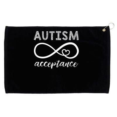 Red Instead Autism Acceptance Of Autism Grommeted Golf Towel