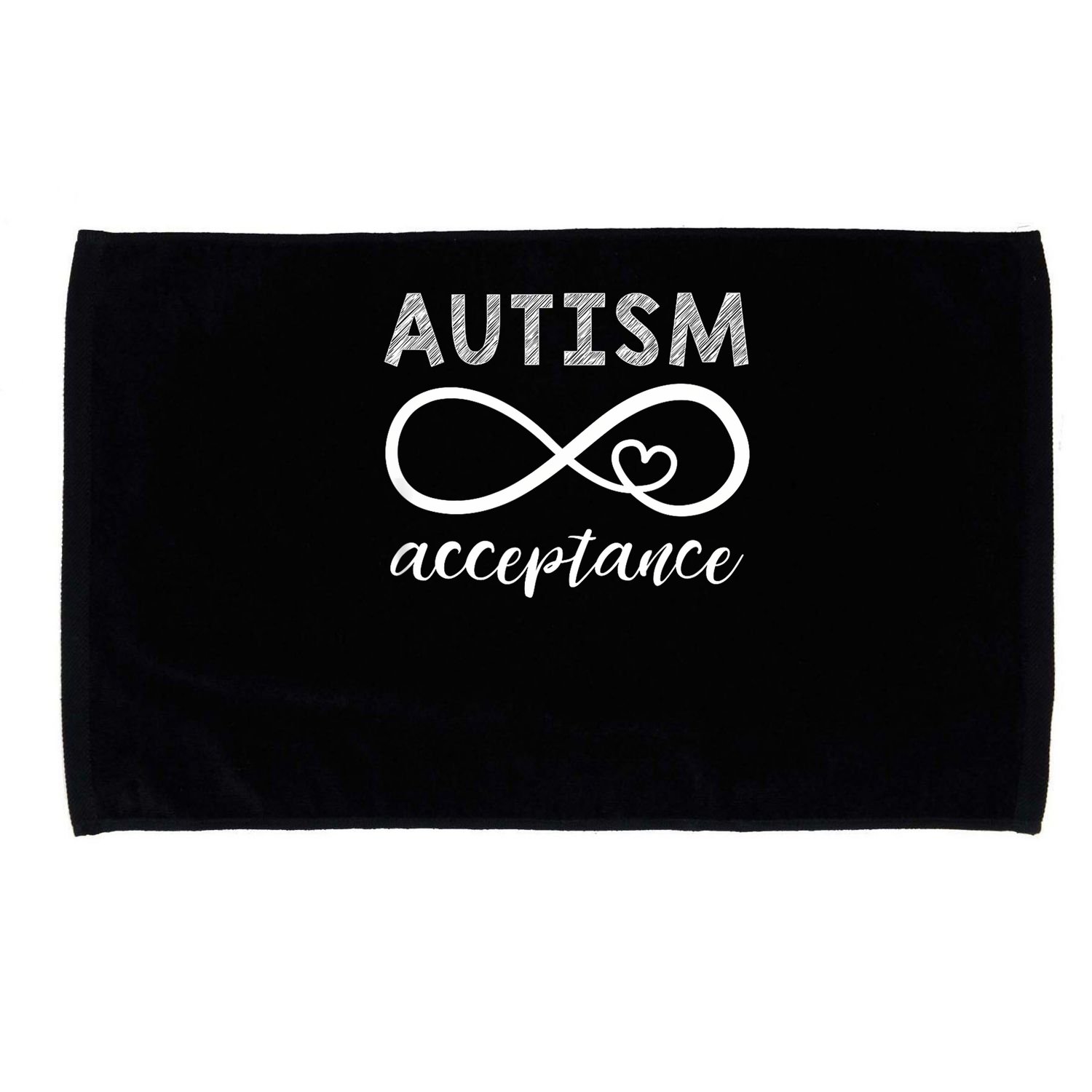 Red Instead Autism Acceptance Of Autism Microfiber Hand Towel
