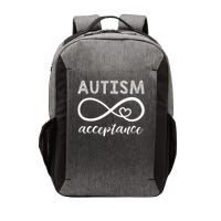 Red Instead Autism Acceptance Of Autism Vector Backpack