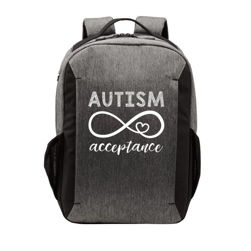 Red Instead Autism Acceptance Of Autism Vector Backpack