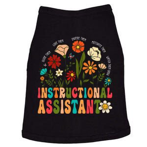 Retro Instructional Assistant Wildflowers Teacher Aide Doggie Tank