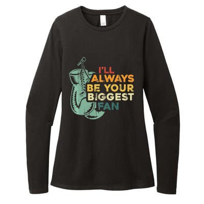 Retro I'll Always Be Your Biggest Fan Vintage Boxing Womens CVC Long Sleeve Shirt