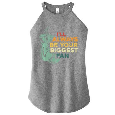 Retro I'll Always Be Your Biggest Fan Vintage Boxing Women’s Perfect Tri Rocker Tank