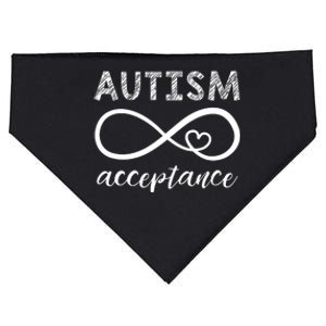 Red Instead Autism Acceptance USA-Made Doggie Bandana