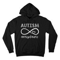 Red Instead Autism Acceptance Hoodie