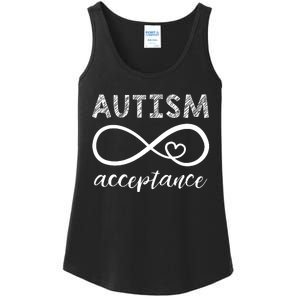 Red Instead Autism Acceptance Ladies Essential Tank