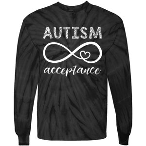 Red Instead Autism Acceptance Tie-Dye Long Sleeve Shirt