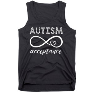 Red Instead Autism Acceptance Tank Top