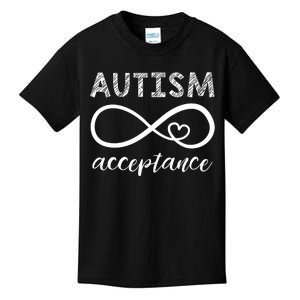 Red Instead Autism Acceptance Kids T-Shirt