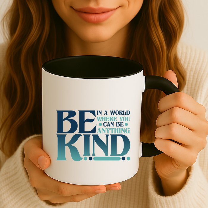 Retro In A World Where You Can Be Anything Be Kind Mug