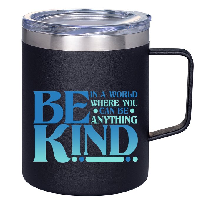 Retro In A World Where You Can Be Anything Be Kind 12oz Stainless Steel Coffee Mug