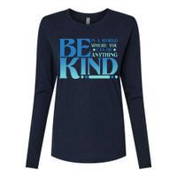 Retro In A World Where You Can Be Anything Be Kind Womens Cotton Relaxed Long Sleeve T-Shirt