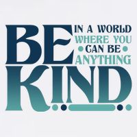 Retro In A World Where You Can Be Anything Be Kind Garment-Dyed Sweatshirt