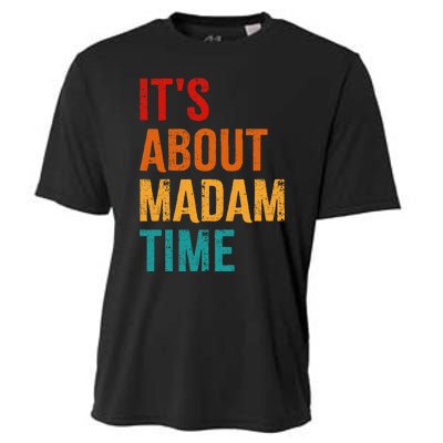 Retro ItS About Madam Time Cooling Performance Crew T-Shirt